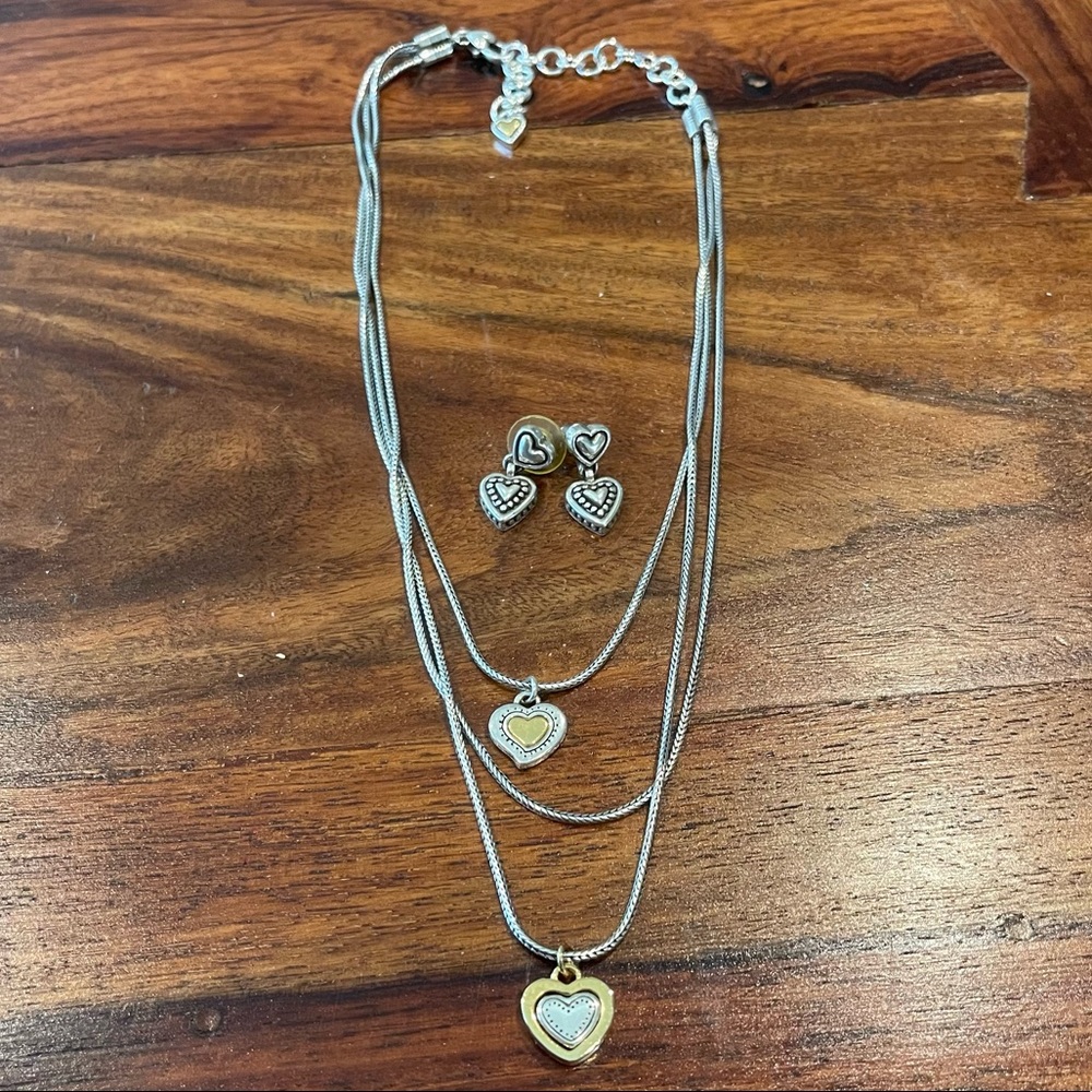 Brighton Heart Necklace and Earrings